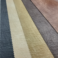 Fabricant de cuir artificiel, tissu synthétique tricoté PU sur mesure 310GSM pour manteau et veste
