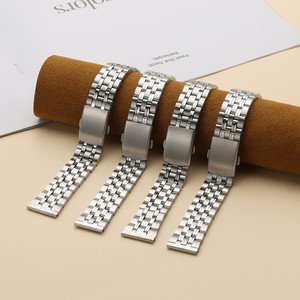 Bracelet de montre en acier inoxydable de haute qualité Upro, 22 mm, 20 mm, boucle pliante à cinq maillons, bracelet de montre en métal - Product Image 4