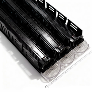 Organizador de Bebidas para 8 Latas de 330 ml, Enfriador con Rodillos de Gravedad, Dispensador de Botellas, Separador de Refrigerador - Product Image 1