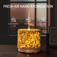Diffuseur d'huiles essentielles de luxe en terrazzo 200 ml avec minuteurs, veilleuses et fonction d'arrêt automatique pour la maison et le bureau
