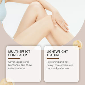 Breathable Semi-Matte Foundation <b>Cream</b> Natural Ivory White Smudge-Proof Concealer with SPF15 Concealer - Product Image 3