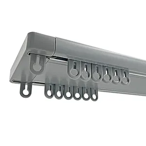 Aluminum Manual Track Celling Mount Rail Track System Sliding Window Manual Spray Ceiling Curtain Track