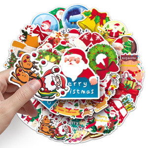 52 Adhesivos Decorativos Navideños con Diseños Variados para Niños, para Diarios, Tarjetas, Monopatines y Maletas - Product Image 3