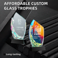 Trophée en cristal personnalisé en gros avec impression UV, design gravé au laser durable, emballage en boîte cadeau - Prix bas