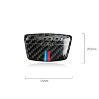 JDMotorsport88 Accessoires de voiture ABS, autocollant décoratif tricolore, emblème de colonne B, autocollant anti-rayures pour BMW E46 E39 E60 E90