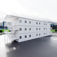 Maison préfabriquée de 3 étages de 20 pieds Maison conteneur légère en acier Maisons modulaires modernes de 40 pieds Maison conteneur minuscule préfabriquée