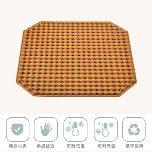 Cooling Gel Seat Cushion Square Silicone Honeycomb Breathable Office Car Seat Pad With Cooling Sensation - Product Image 3