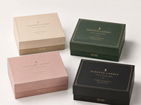 Cajas Rígidas Personalizadas de Dos Piezas con Tapa y Base para Empaque de Set de Regalo de Velas Aromáticas