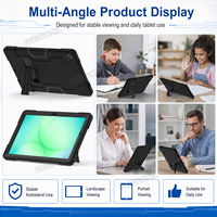 Étui antichoc robuste pour Samsung Tab A11+ 2025 A9+ 2023 11 avec support pliable, coque de protection OEM ODM
