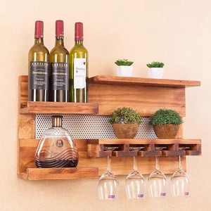 Usine Vente Pin <span class=keywords><strong>Bois</strong></span> Couleur Mur Étagère À Vin <span class=keywords><strong>Bouteille</strong></span> <span class=keywords><strong>Porte</strong></span>-Verre <span class=keywords><strong>En</strong></span> <span class=keywords><strong>Bois</strong></span> - Product Image 6