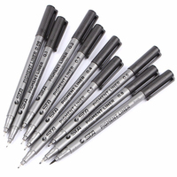 Ensemble de stylos à encre pigmentée pour dessin fin personnalisé, stylo à dessin avec pointe en feutre pour l'art islamique arabe, calligraphie, fabriqué en plastique