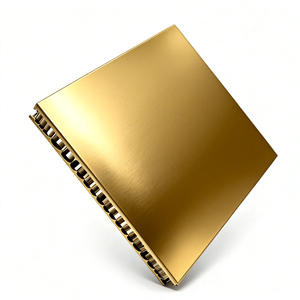 Échantillon gratuit de panneau en nid d'abeille en aluminium ignifuge, taille personnalisée, revêtement mural métallique pour systèmes de façade de bâtiment extérieur - Product Image 3