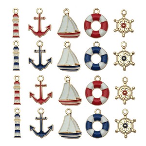จี้รูปสมอเรือ ซีรีส์ Nautical Anchor ผลิตจากโลหะผสมสังกะสี ขนาดกลาง เหมาะสำหรับทำเครื่องประดับ DIY - Product Image 5