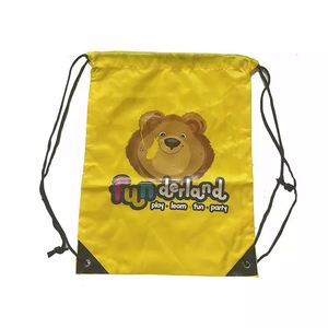 Petit sac à dos personnalisé en organza, feutre, polyester 600D, nylon, non tissé, avec cordon de serrage - Product Image 5
