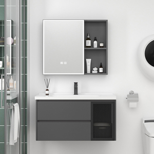 Wholesale All Different Size Modern Luxury Bathroom Vanity Cabinet <b>Set</b> with <b>Melamine</b> Board Wash Basin Sink Furniture 2025 Hot - Product Image 4
