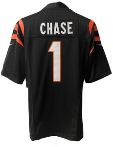 2025 新季设计透气大码短袖美式橄榄球球衣 # 9号乔·伯罗 # 1 赛奇·班加罗尔（Chase Bengal） - Product Image 5