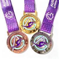 Médailles de danse en métal personnalisées, Sports, Gymnastique, Gymnastique artistique, 2D, 3D, Médailles de finisseur de course, Médailles en alliage personnalisées