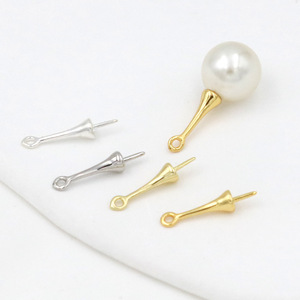 Pince à perles en cuivre plaqué or 18 carats, coupe baguette conique, pour la fabrication de boucles d'oreilles, accessoires de bijoux DIY B30 - Product Image 1