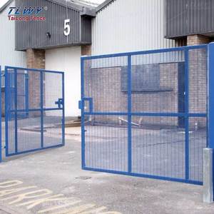 Puerta doble azul recubierta de PVC de alta calidad 358, valla antiescalada, valla de seguridad, valla antiescalada con rejilla y puerta de alta seguridad - Product Image 1