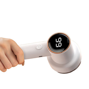 Brosse portable mini en bois et laine, écologique, lavable, avec fil, pour vêtements, rouleau anti-peluches pour meubles et linge, boules de lavage - Product Image 5