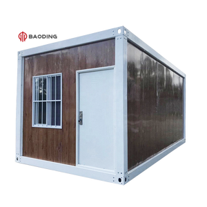 Di Động 20ft Đúc Sẵn Prefab Làm Thép Thiết Kế Phẳng Gói Modular ISO Vận Chuyển Container Khung Nhà Nhà - Product Image 4