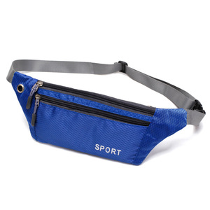 Men's Fanny Pack Nylon Waterproof Outdoor Sports Running Lightweight Waist Bag With Sport Logo Print Breathable Design - Product Image 5
