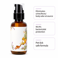 Spray désodorisant naturel longue durée de haute qualité pour chiens, service OEM personnalisé, extraits végétaux non parfumés, commandes de débit variables
