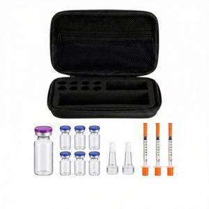 Sac de protection pour bouteilles EVA avec poignée, design moderne et minimaliste, sac à main portable pour flacons de médicaments multi-capacités - Product Image 2