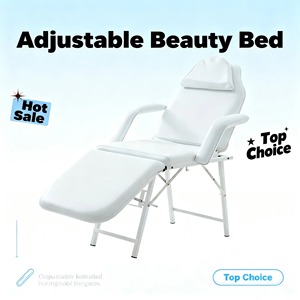 Cama de Belleza Profesional Moderna, Portátil y Ajustable para Salón de Tatuajes, <span class=keywords><strong>Spa</strong></span>, Salón de Belleza Facial, para Uso Comercial en Peluquerías y Hoteles - Product Image 1