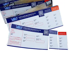 Golden Supplier Printing Air Plane Ticket Airline Thermal Boarding Passes