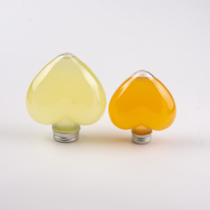 Botellas de Plástico Transparente PET de 250ml y 400ml con Forma de Corazón, con Tapa de Rosca, para Bebidas Infantiles, Jugos de Frutas, Leche y Té, Venta al Por Mayor - Product Image 5