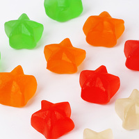 Chinese Gummy Candy Manufacturer Wholesale Bulk Mixed Fruit Flavored Sweets Jelly Halal Color Star Gummies