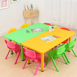 Table de jeu pour réunion de famille pour enfants - Design moderne en plastique, utilisation scolaire et repas, écologique et réglable - Product Image 3