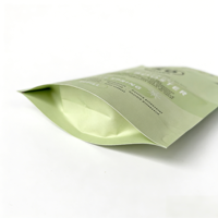 Sachet d'emballage alimentaire personnalisé refermable en papier kraft enduit d'aluminium, résistant à l'huile, avec fermeture éclair, type pochette stand-up