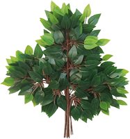 12 pièces feuilles de ficus artificielles avec des branches d'arbre pour la décoration extérieure intérieure de mariage à la maison
