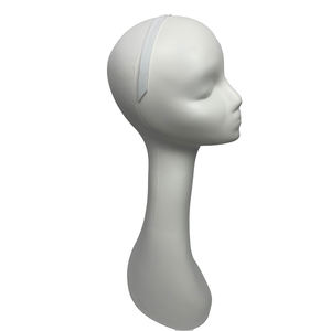 Tête de mannequin réaliste de grande taille, abstraite, avec support, sans cheveux, pour la formation, tête de mannequin avancée pour la pratique des perruques, modèle chauve - Product Image 3