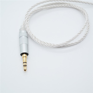 Cable de repuesto de audio MMCX, cable de nailon de cobre plateado de 1,2 M para auriculares Shure SE535 - Product Image 2