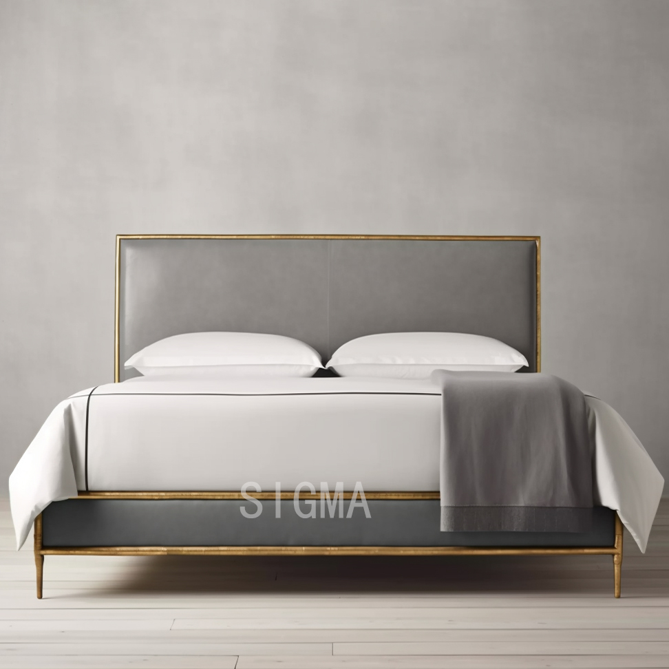 New design  Luxury home bedroom furniture set Bedroom furniture metal bed
