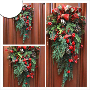 Guirnalda para Árbol de Navidad, Corona Navideña Decorativa, Guirnalda de Oropel con Alambre de 60 cm para Decoración de Fiestas - Product Image 6