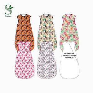 Nuevo Saco de Dormir para Bebé sin Mangas con Estampado Colorido, Saco de Dormir de Bambú y Spandex Sostenible para Bebé - Product Image 1