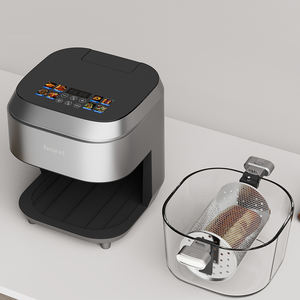 Цифровая электрическая воздушная фритюрница, портативная, без масла, нетоксичное пищевое качество, умная кухонная фритюрница для жарки во фритюре - Product Image 2