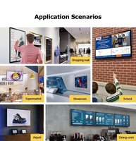 Écran tactile interactif LCD mural pour intérieur, 32'', 43'', 49'', 55'', 65'', 75'', moniteur FHD, affichage numérique publicitaire