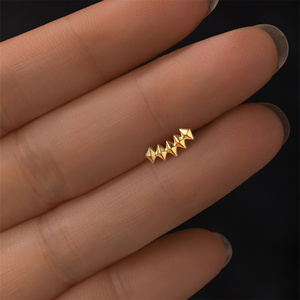 ต่างหูเงินแท้ 925 รูปดาวสีฟ้าเทอร์ควอยซ์ ดีไซน์หรูหรา น่ารัก จาก CANNER Jewelry - Product Image 3