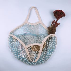 Bolsas de Playa de Verano con Cordón, de Tela Suave, Reutilizables, de Malla de Algodón, para Compras, para Frutas - Product Image 3