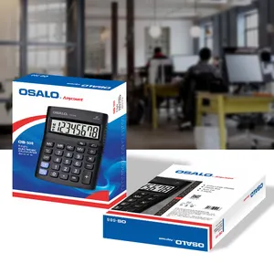 OSALO OS-508 שולחן עבודה מחשבון 8 ספרות מחשבון עם כפתור גדול עבור משרד