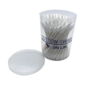 100 pièces de cotons-tiges jetables en papier de qualité supérieure, écologiques et recyclables, à <span class=keywords><strong>tige</strong></span> unique, avec embouts pointus, plats et ronds, en emballage individuel - Product Image 5