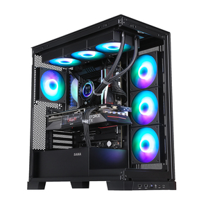 Gabinete Para E-sports SAMA de Vidrio Templado de Doble Cara <span class=keywords><strong>con</strong></span> Cableado Trasero, Compatible <span class=keywords><strong>con</strong></span> Placas Base de Conexión Trasera, <span class=keywords><strong>Caja</strong></span> de <span class=keywords><strong>PC</strong></span> ATX - Product Image 6