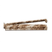 Apeco – Supports de Mahjong Américains en Acrylique Personnalisés, Design Moderne Luxe Écaille de Tortue/Marbre Blanc, Forme Coquillage, 17,5 pouces, Portables
