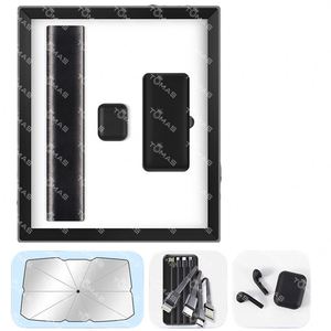 Novelty <b>Gifts</b> Car Sunshade Umbrella + Usb Cable+ Car Charger Advertising <b>Gift</b> Set High End Luxury Eco Friendly Products/ - Product Image 4