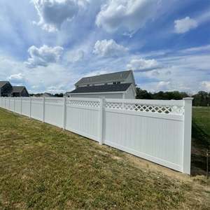 بيع المصنع مباشرة ألواح سياج فينيل مقاومة للأشعة فوق البنفسجية شرائح سياج خصوصية 6 أقدام pvc سياج خصوصية - Product Image 4